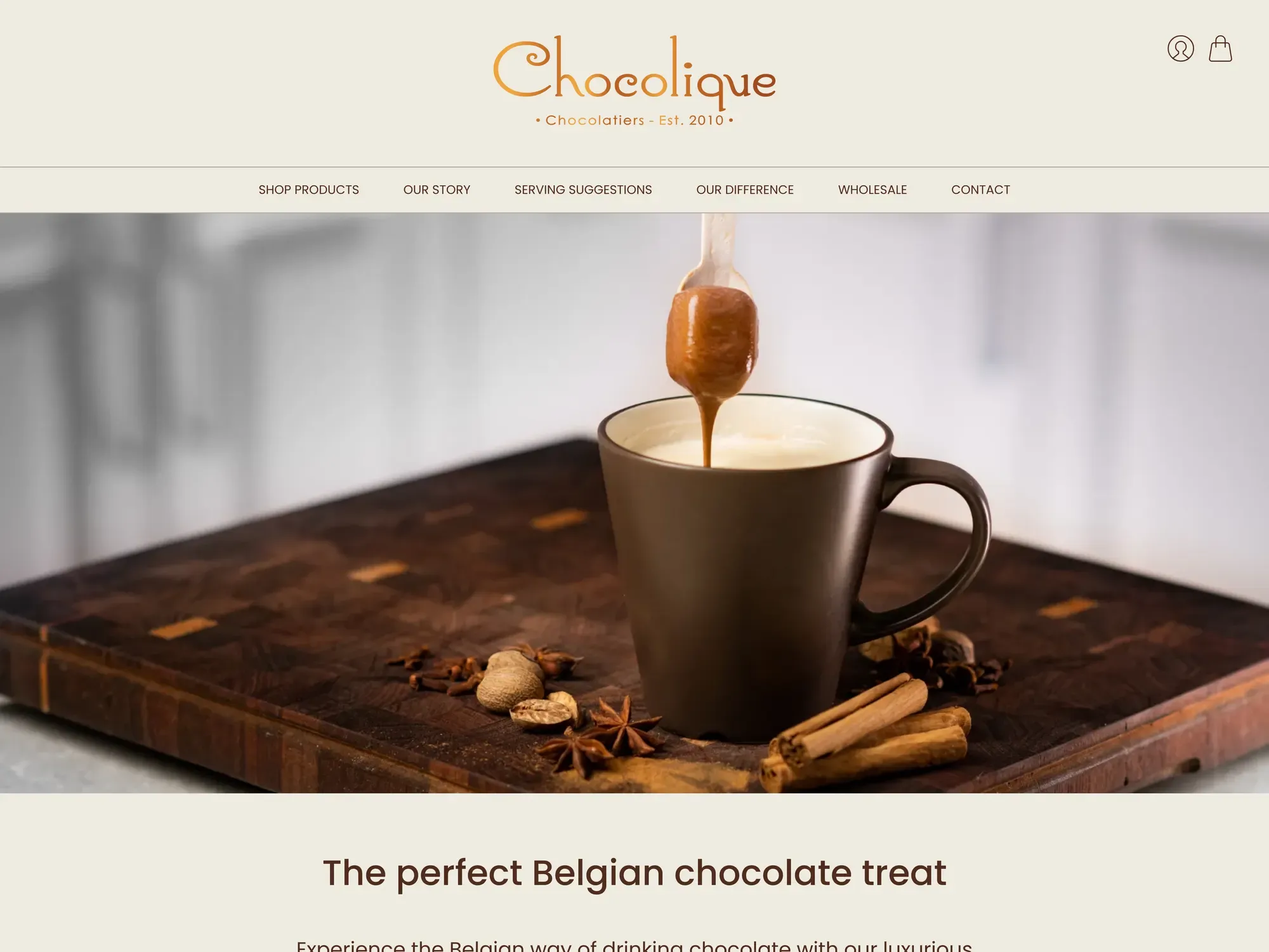 The Chocolique homepage