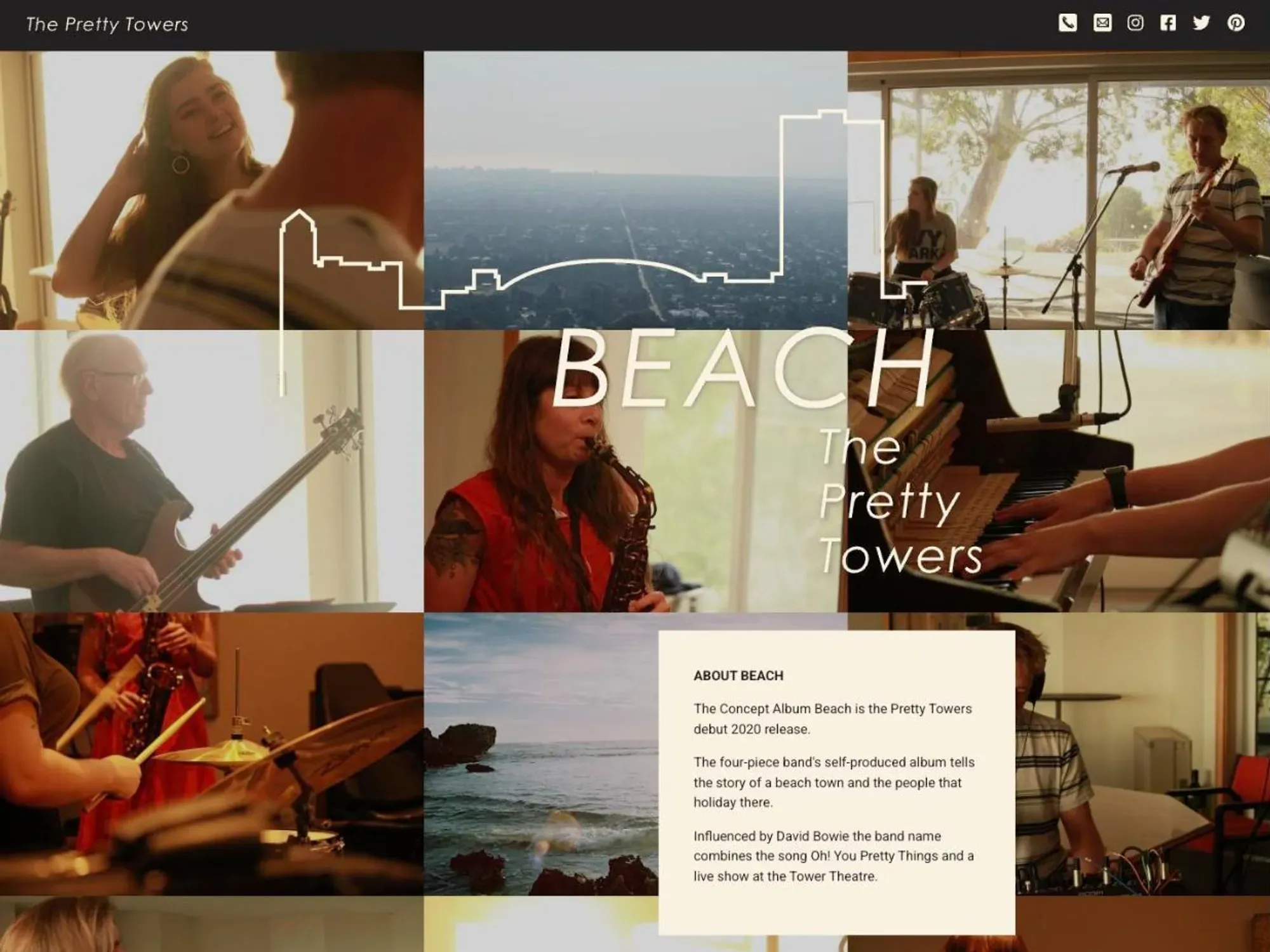 Another page from the The Pretty Towers site