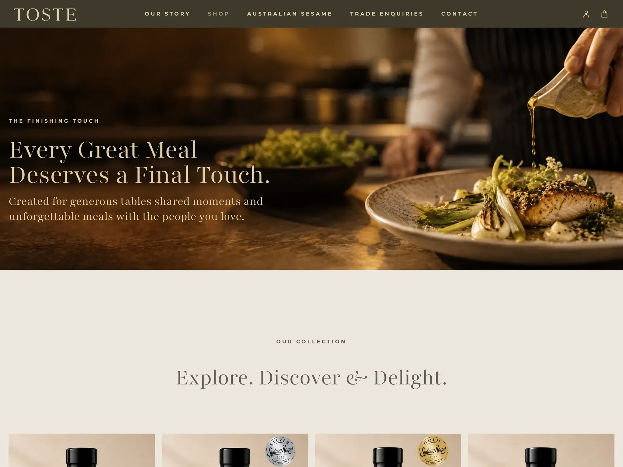 Another page from the TOSTÉ site