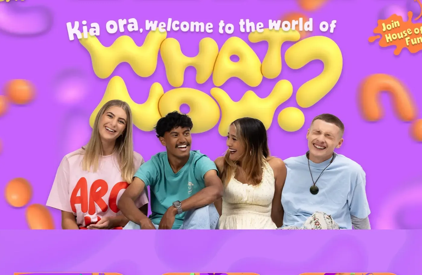 The What Now crew on the House of Gunge homepage