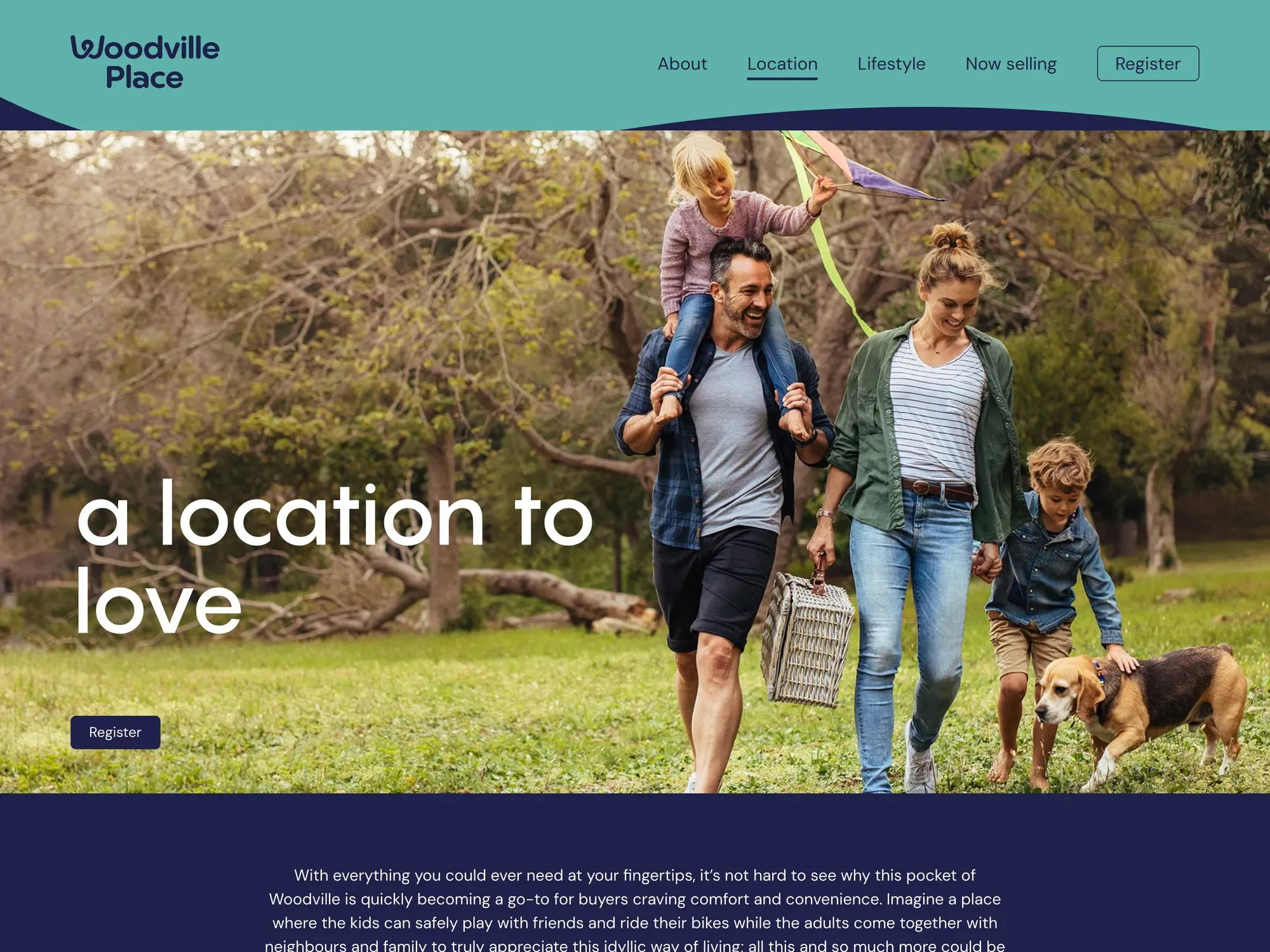 Another page from the Woodville Place site
